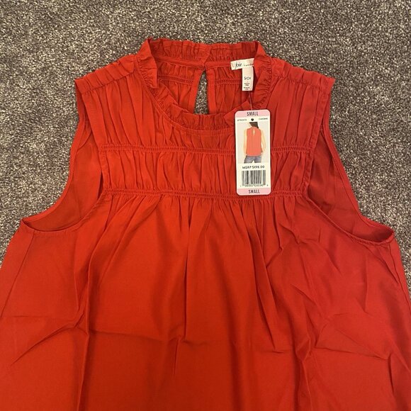 JOIE Limited Edition Womens Sleeveless Top Ruffled Neck Size S - Small - NWT$198 - Picture 5 of 16